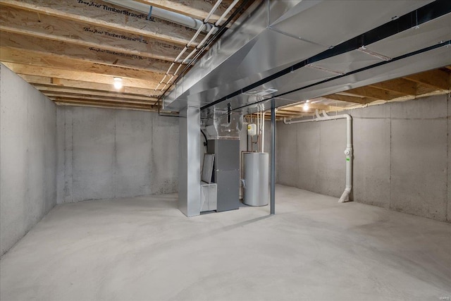 513 Beneficial Way, Saint Charles, MO 63304 - unfinished basement with gas water heater and heating unit