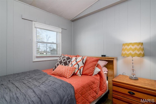2 S Circle Dr, Carlyle, IL 62231 - bedroom featuring vaulted ceiling and a decorative wall