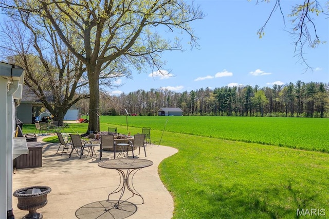 2 S Circle Dr, Carlyle, IL 62231 - view of grassy yard with a patio