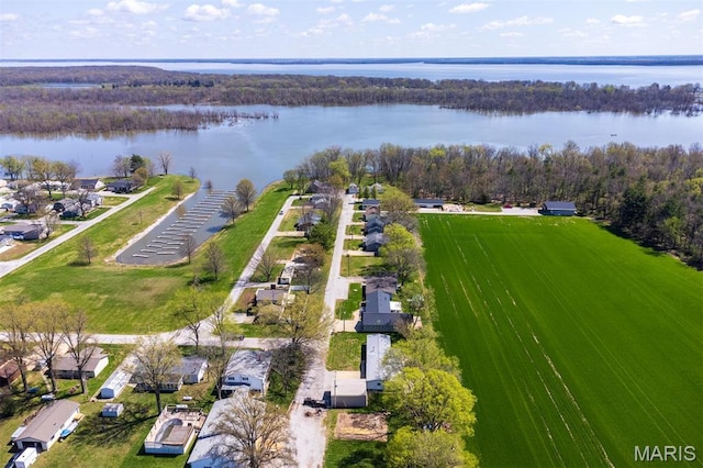 2 S Circle Dr, Carlyle, IL 62231 - drone / aerial view of a nearby body of water