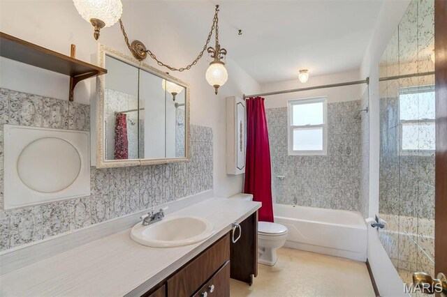 6072 Kingsway, House Springs, MO 63051 - bathroom featuring toilet, vanity, and shower / tub combo
