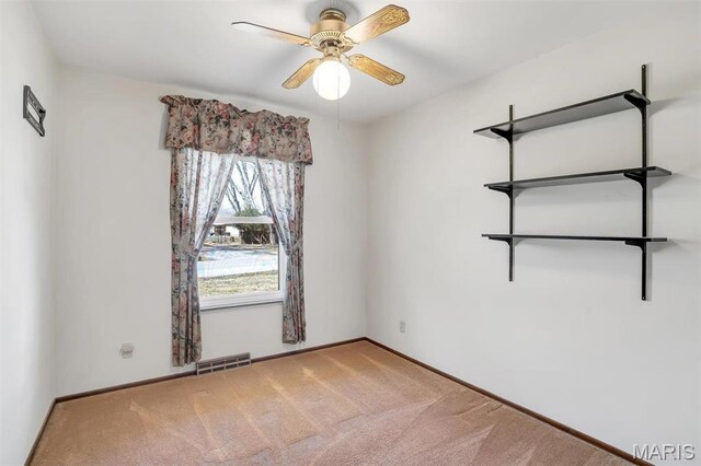 6072 Kingsway, House Springs, MO 63051 - carpeted spare room featuring ceiling fan and baseboards