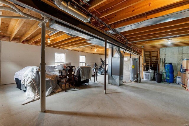 9 Amber Ridge Ct, High Ridge, MO 63049 - basement featuring water heater and heating unit