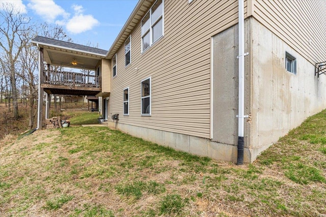 9 Amber Ridge Ct, High Ridge, MO 63049 - view of home's exterior with a yard and a deck