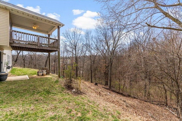 9 Amber Ridge Ct, High Ridge, MO 63049 - view of grassy yard featuring a deck