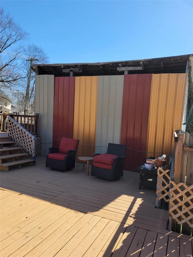 view of deck