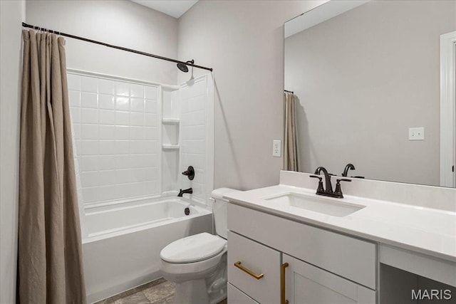 504 Coppice Ct, Wentzville, MO 63385 - bathroom with toilet, shower / bath combo, and vanity