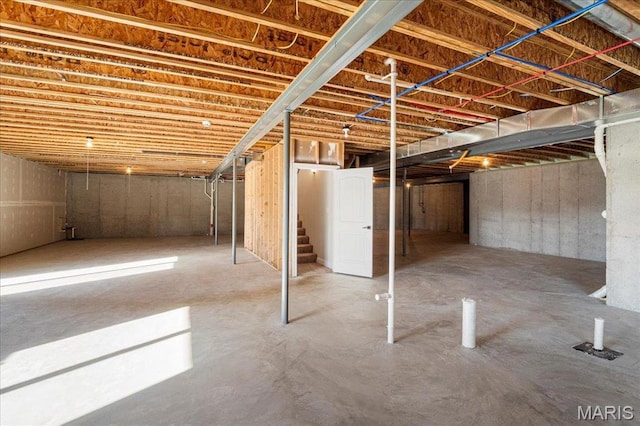 504 Coppice Ct, Wentzville, MO 63385 - unfinished below grade area featuring stairway