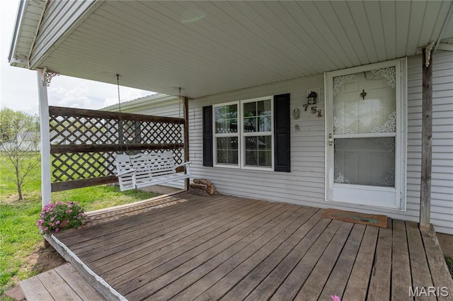 751 High St, Edgar Springs, MO 65462 - view of wooden deck