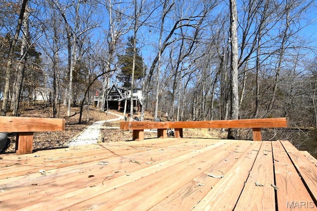 view of deck