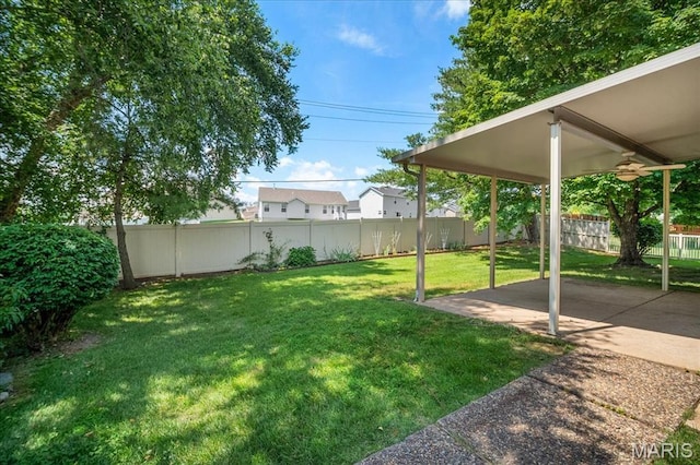 221 Greiner Ct, Ellisville, MO 63021 - fenced backyard featuring a patio