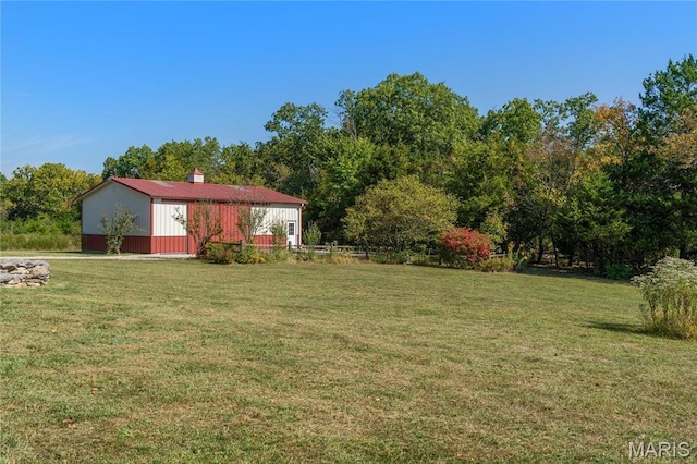 507 Leach Branch Rd, Hermann, MO 65041 - view of grassy yard with a pole building and an outbuilding
