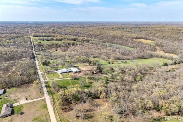 27409 Missouri Dr, Lebanon, MO 65536 - aerial overview of property's location featuring a heavily wooded area