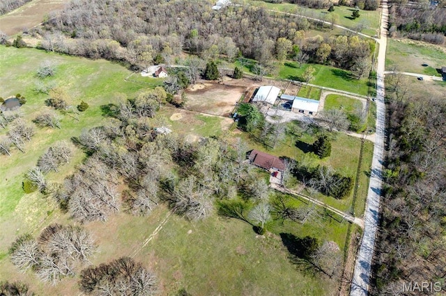 27409 Missouri Dr, Lebanon, MO 65536 - aerial overview of property's location with rural landscape