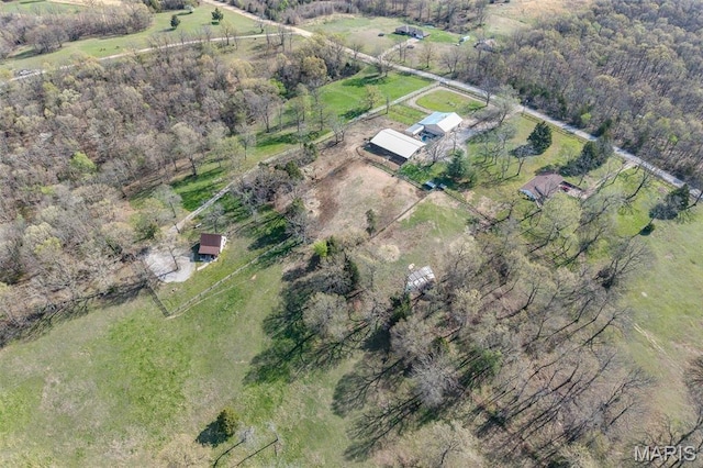 27409 Missouri Dr, Lebanon, MO 65536 - aerial view of property and surrounding area with rural landscape