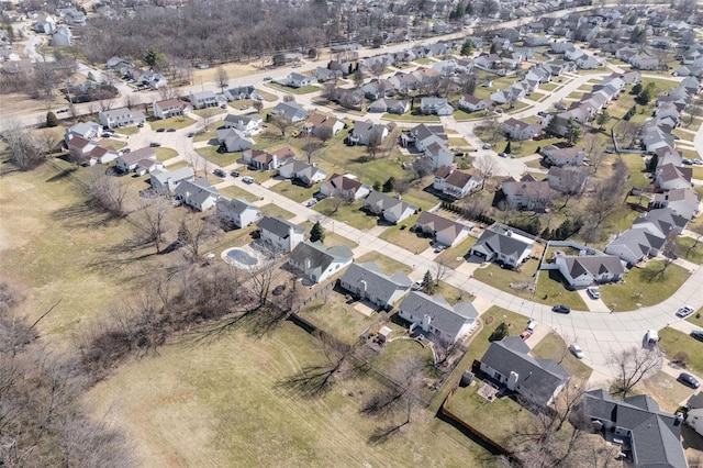 aerial view of property's location featuring nearby suburban area