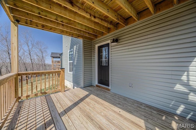 117 Alice Dr, Waynesville, MO 65583 - view of wooden terrace