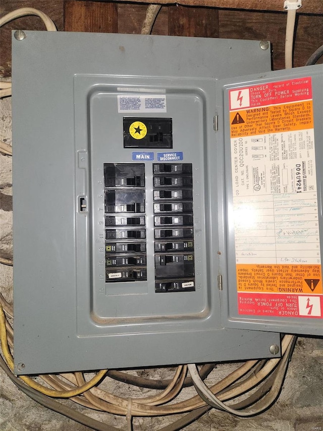 utility room with electric panel