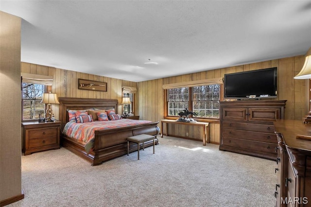 167 Red Fox Ln, Cape Girardeau, MO 63701 - carpeted bedroom featuring wood walls