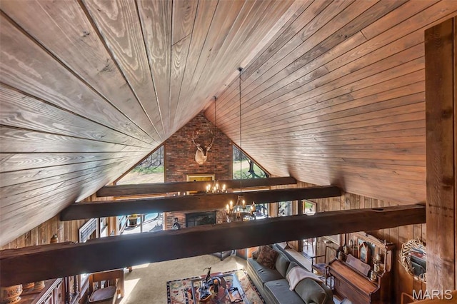 167 Red Fox Ln, Cape Girardeau, MO 63701 - detailed view of wood walls and wood ceiling