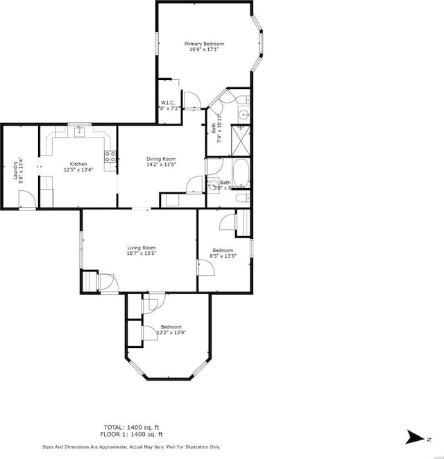 1005 Tyler St, Park Hills, MO 63601 - floor plan / room layout