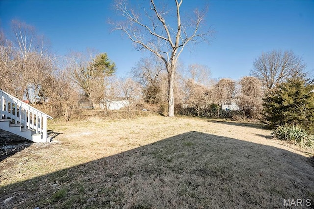 133 Lithia Ave, Saint Louis, MO 63119 - view of grassy yard with stairs