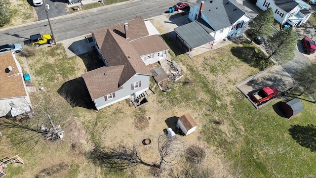 aerial view of residential area