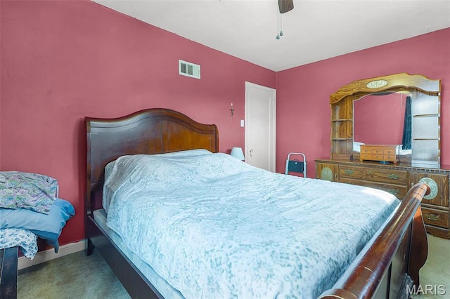 5800 Marquette Ave, Saint Louis, MO 63139 - carpeted bedroom with a ceiling fan