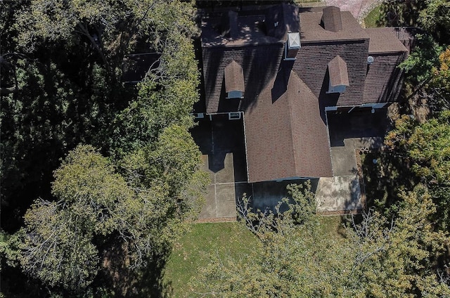 view from above of property