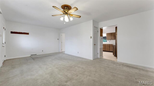 912 Salem Way, Ellisville, MO 63021 - unfurnished bedroom with light colored carpet, baseboards, and ensuite bathroom