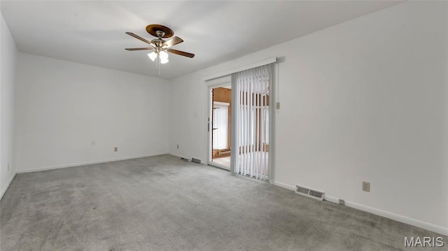912 Salem Way, Ellisville, MO 63021 - carpeted spare room featuring ceiling fan and baseboards
