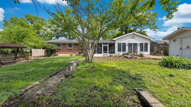 912 Salem Way, Ellisville, MO 63021 - back of property with a sunroom