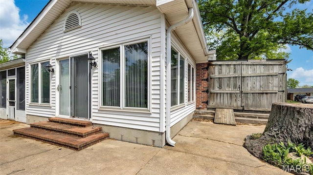 912 Salem Way, Ellisville, MO 63021 - view of side of home with entry steps and a patio area
