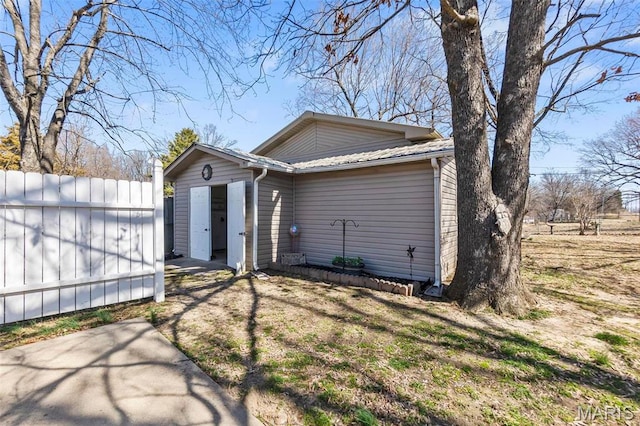 view of back of property