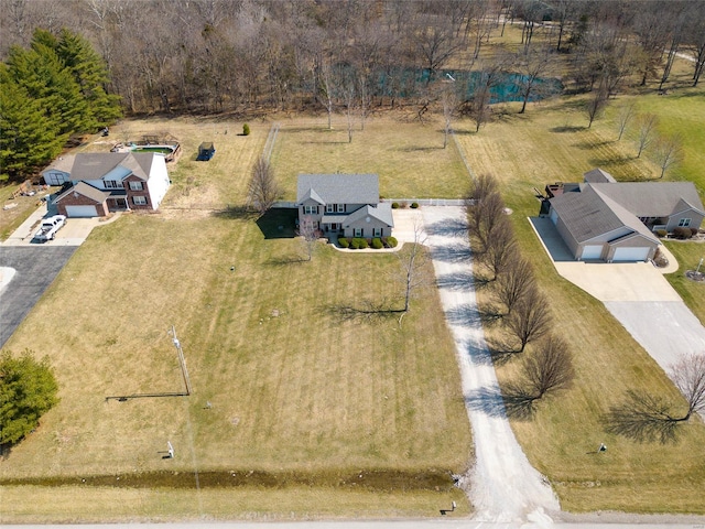 view from above of property