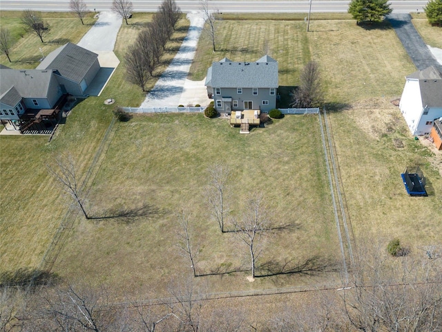 aerial view of property and surrounding area