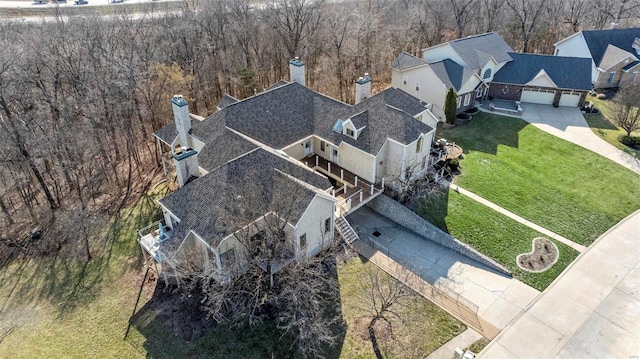 aerial view of property and surrounding area