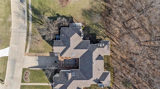 view from above of property