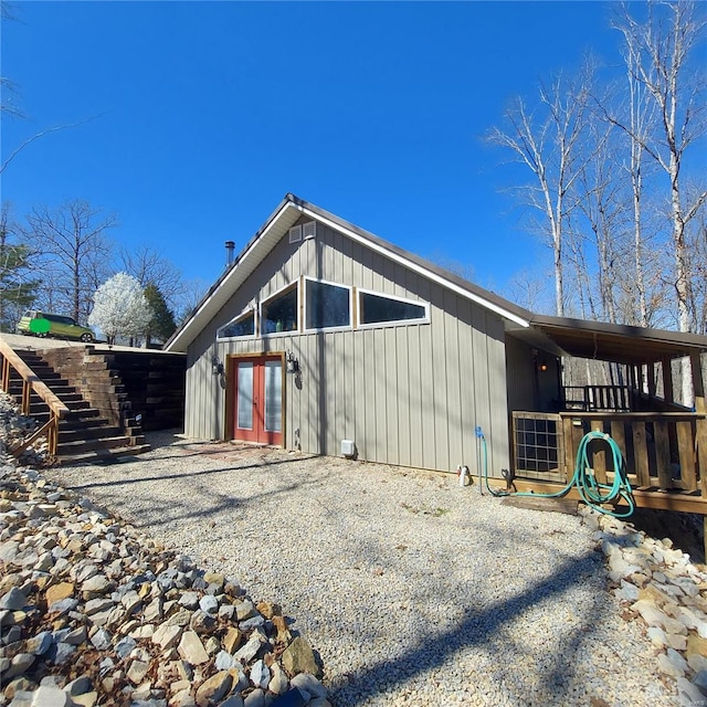 1432 Wayne 523, Wappapello, MO 63966 - back of house featuring french doors