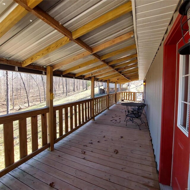 1432 Wayne 523, Wappapello, MO 63966 - view of wooden terrace