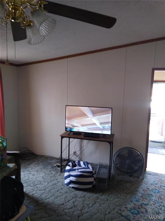 1030 Butler Rd, Tilden, IL 62292 - interior space with crown molding and carpet floors