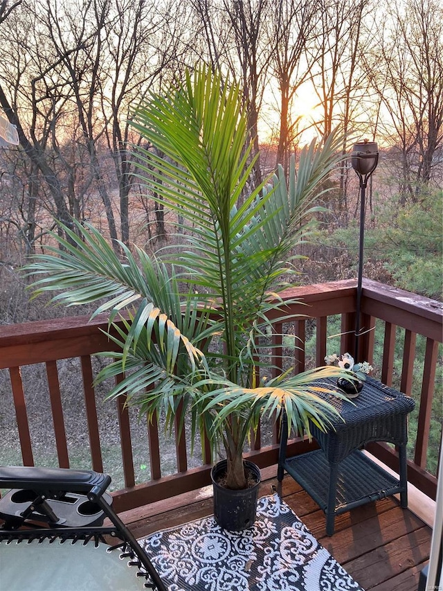 view of balcony