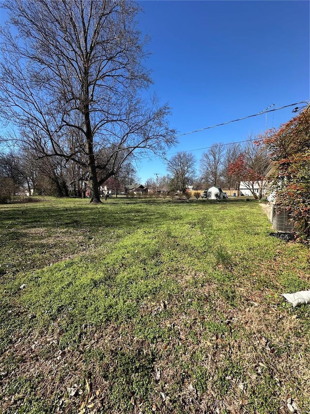 view of green lawn