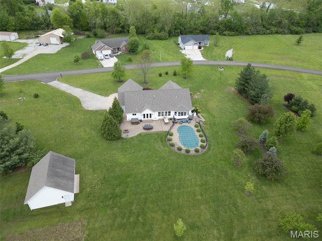 322 Gerard Ln, Moscow Mills, MO 63362 - aerial view of property and surrounding area