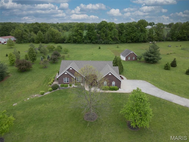 322 Gerard Ln, Moscow Mills, MO 63362 - aerial view of sparsely populated area