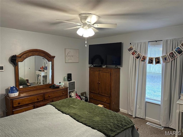 70 Innsbruck Ln, Shiloh, IL 62221 - bedroom featuring carpet floors, baseboards, and ceiling fan