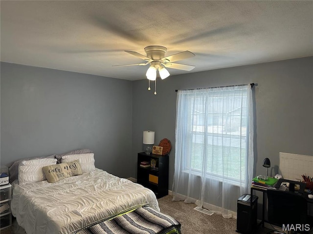 70 Innsbruck Ln, Shiloh, IL 62221 - bedroom with carpet flooring, a ceiling fan, and baseboards