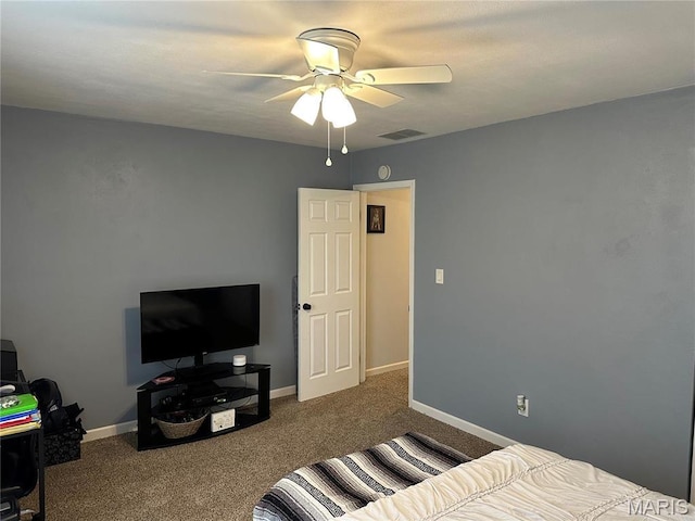 70 Innsbruck Ln, Shiloh, IL 62221 - bedroom featuring carpet flooring, baseboards, and a ceiling fan