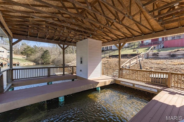 207 Normandie Dr, Bonne Terre, MO 63628 - dock featuring a deck with water view