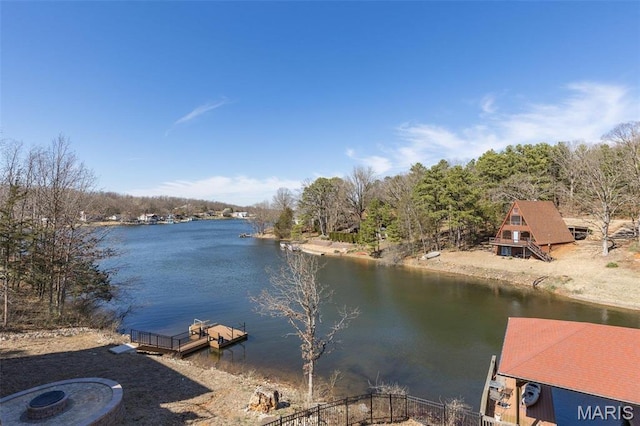 207 Normandie Dr, Bonne Terre, MO 63628 - water view with a floating dock